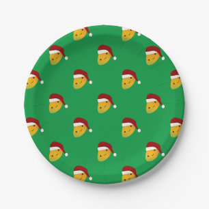 Christmas Mango Paper Plate