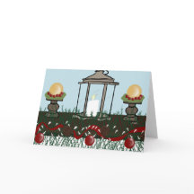 Christmas Mantle With Candle, Pinecones, Ornaments