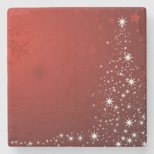 Christmas Marble Stone Coaster