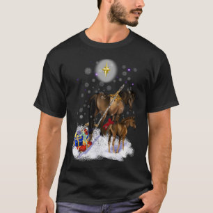 Christmas Mare and Colt T Shirt