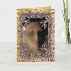 Christmas Marionette Victorian Holiday Card