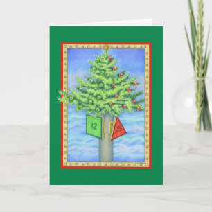 Christmas Marker Holiday Card