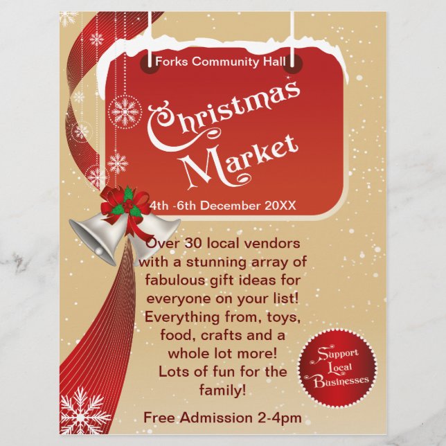 Christmas Market  Fair Business Flyer (Front)