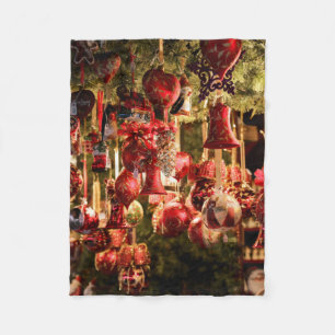 Christmas Market Fleece Blanket