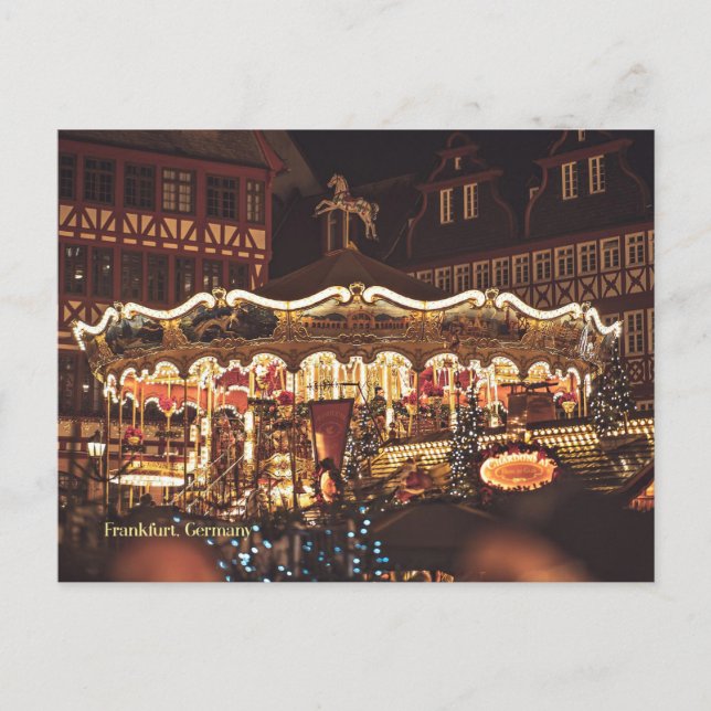 Christmas Market, Frankfurt, Germany Postcard (Front)
