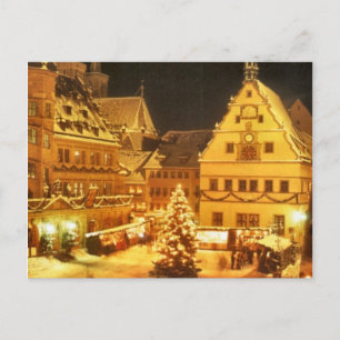 Christmas Market Germany Holiday Postcard