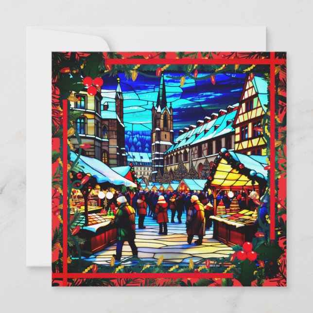 Christmas Market Holiday Card (Front)