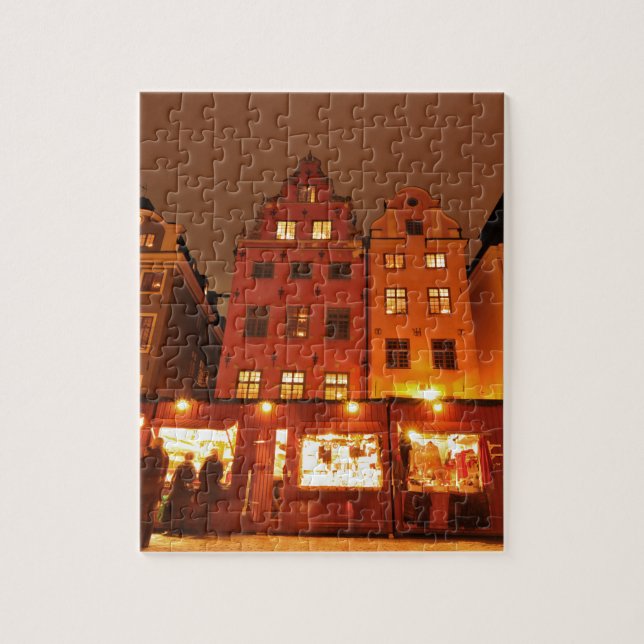Christmas market in Stockholm, Sweden Jigsaw Puzzle (Vertical)