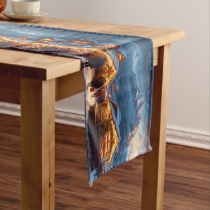 Christmas market in the mountains - custom short table runner