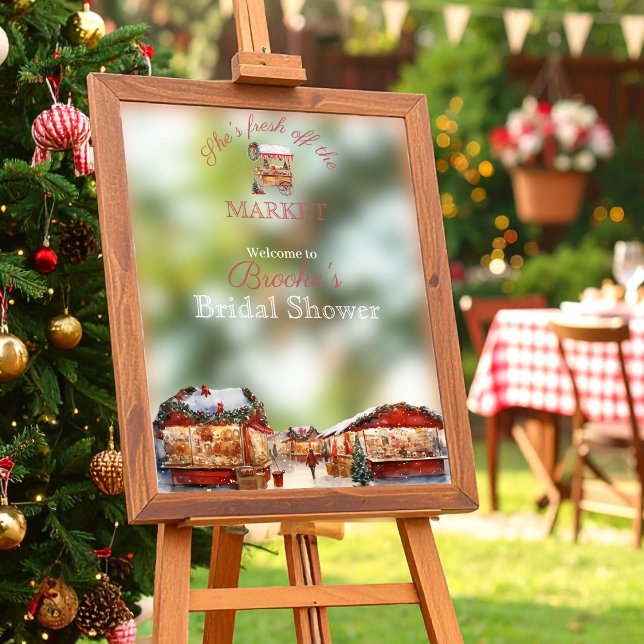 Christmas Market Mirror Welcome sign Window Cling (Creator Uploaded)