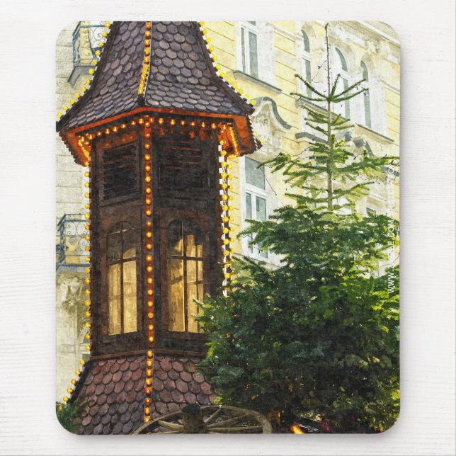 Christmas Market Mouse Mat (Front)