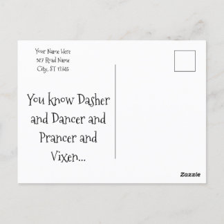 Christmas Market Reindeer Sausage Holiday Card