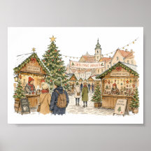 Christmas Market Scene for Holiday Shopping Lovers
