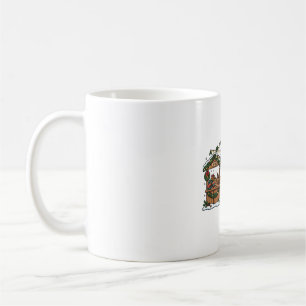 Christmas Market Snow Stalls Night Art Coffee Mug