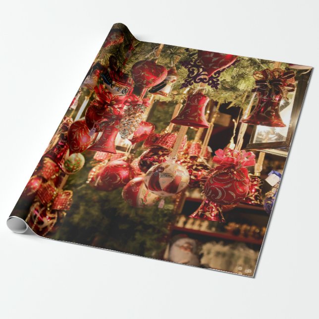 Christmas Market Wrapping Paper (Unrolled)