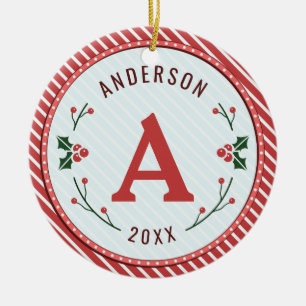 Christmas Marquee Ceramic Ornament