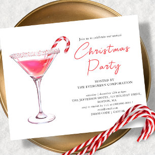 Christmas Martini Cocktail Party Invitation