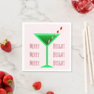 Christmas Martini Napkin