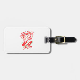 Christmas Mascot Socks Luggage Tag