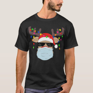 Christmas mask cute Rudolph reindeer mask shirt fo