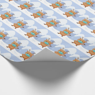 Christmas Masked Rudolph Wrapping Paper