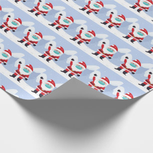 Christmas Masked Santa Wrapping Paper