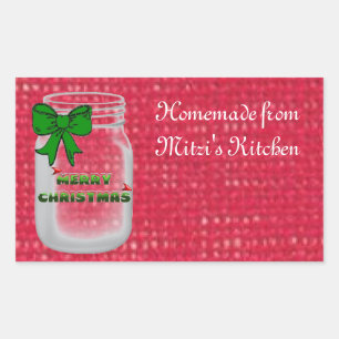 Christmas Mason Jar Labels