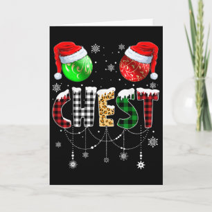 Christmas Matching Couple Family Chestnuts 1 Card