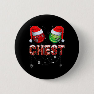 Christmas Matching Couple Family Chestnuts 6 Cm Round Badge