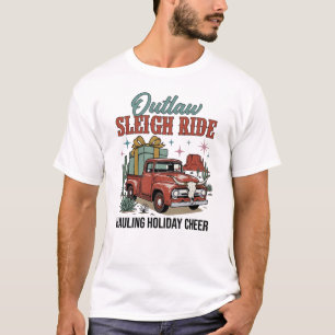 Christmas Matching Family Pickup Truck in Desert T-Shirt