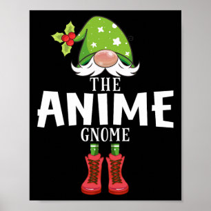Christmas Matching Family The Anime Gnome Poster