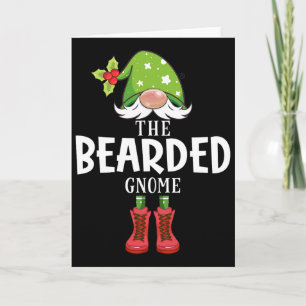 Christmas Matching Family The Bearded Gnome Card