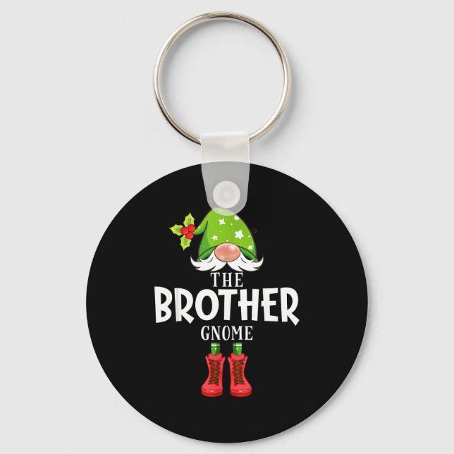 Christmas Matching Family The Brother Gnome  Key Ring (Front)