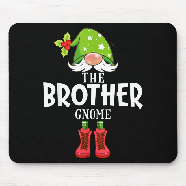 Christmas Matching Family The Brother Gnome  Mouse Mat (Front)
