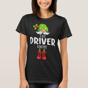 Christmas Matching Family The Driver Gnome  T-Shirt