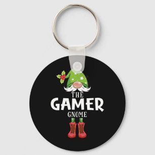 Christmas Matching Family The Gamer Gnome Key Ring