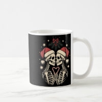 Christmas Matching Gothic Couple Dark Humor Skelet