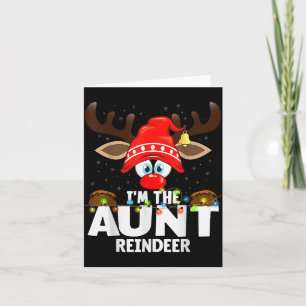 Christmas Matching I'm The Aunt Reindeer Card