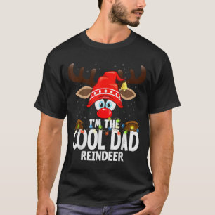 Christmas Matching I'm The Cool Dad Reindeer T-Shirt