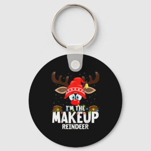 Christmas Matching I'm The Makeup Reindeer  Key Ring