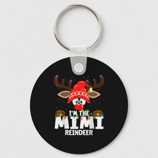 Christmas Matching I'm The Mimi Reindeer  Key Ring (Front)