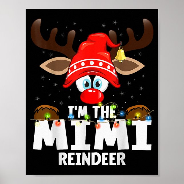 Christmas Matching I'm The Mimi Reindeer  Poster (Front)