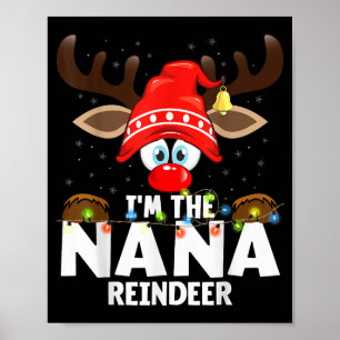 Christmas Matching I'm The Nana Reindeer  Poster