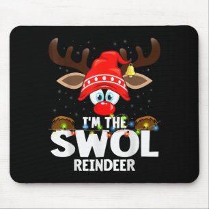Christmas Matching I'm The Swol Reindeer Mouse Mat
