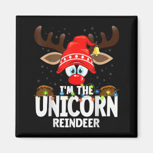 Christmas Matching I'm The Unicorn Reindeer  Magnet