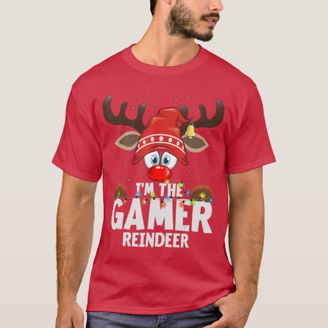Christmas Matching Imhe Gamer Rein girl T-Shirt (Front)
