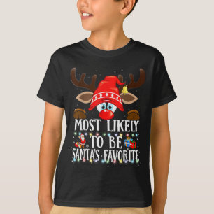 Christmas Matching Most Likely To Be Santa’s Favor T-Shirt