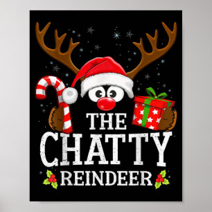 Christmas Matching The Chatty Reindeer Family , Sm Poster