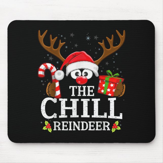 Christmas Matching The Chill Reindeer Family  Mouse Mat (Front)