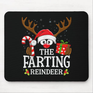 Christmas Matching The Farting Reindeer Family Mouse Mat